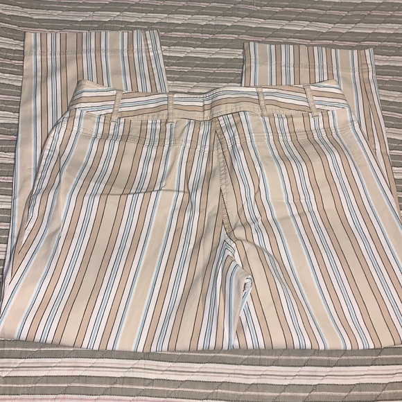🍁 Ann Taylor Loft striped stretch pant 10 EUC - Picture 1 of 15